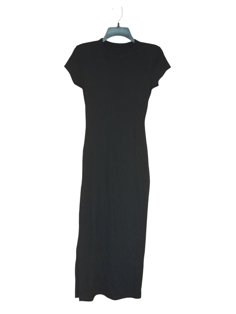 Non-Brand Name Classic Black Short-Sleeve Maxi Dress Size S